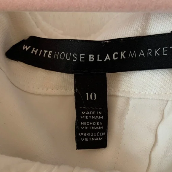 White House Black Market Ivory Lace Blouse